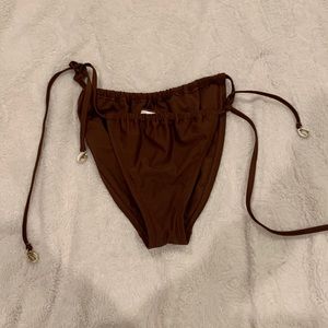 Brown sea shell string bikini $20